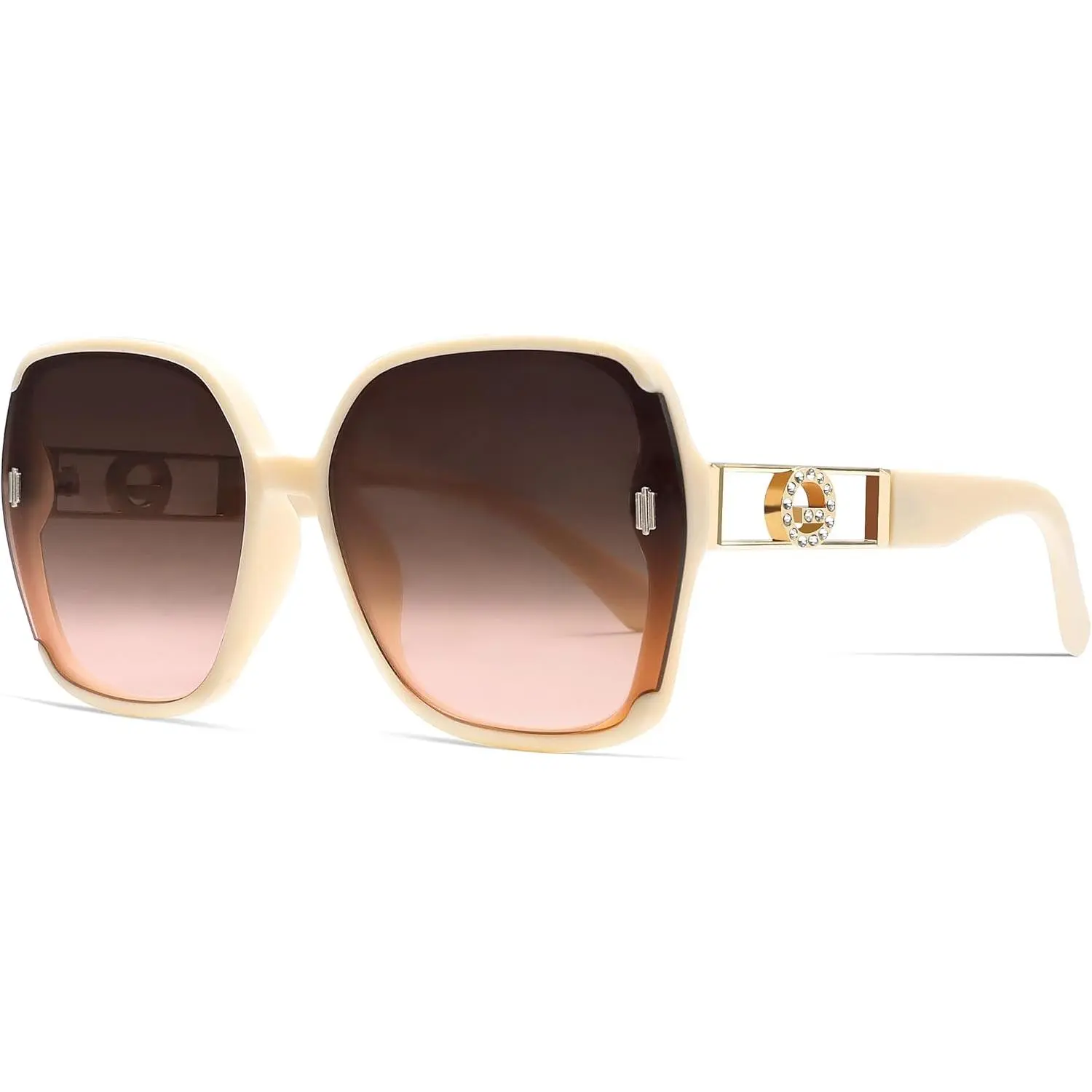 Oversized 70s Fashion Sunglasses for Women Men, 2026 Trendy Square Big Large Sun Glasses Vintage Designer Shades uv protection