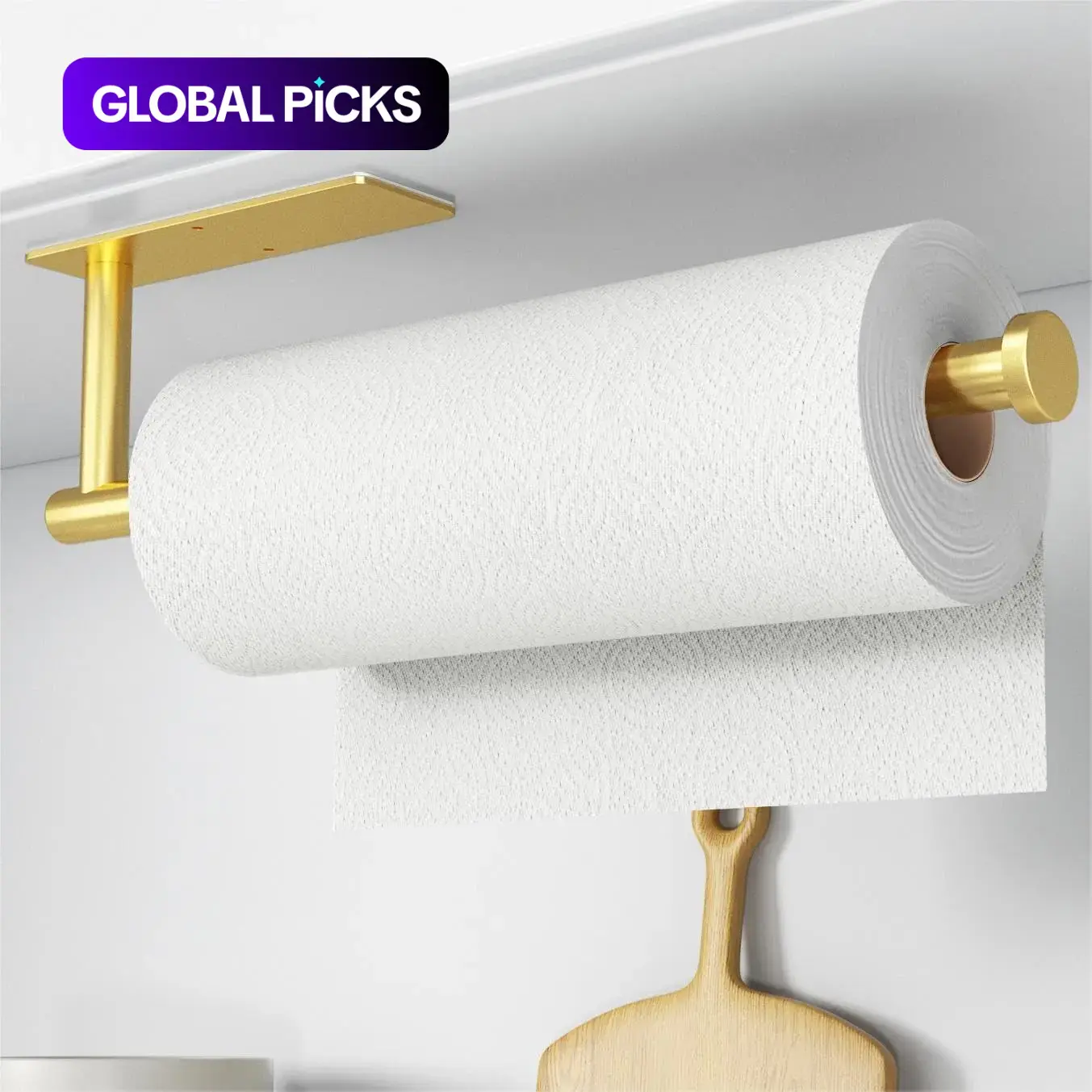 Stainless Steel Wall-Mounted Toilet Paper Holder, Toilet Roll Holder, Modern Bathroom Accessory, Bathroom Necessities, Bathroom Accessories & Home Organizer for Bathroom and Kitchen