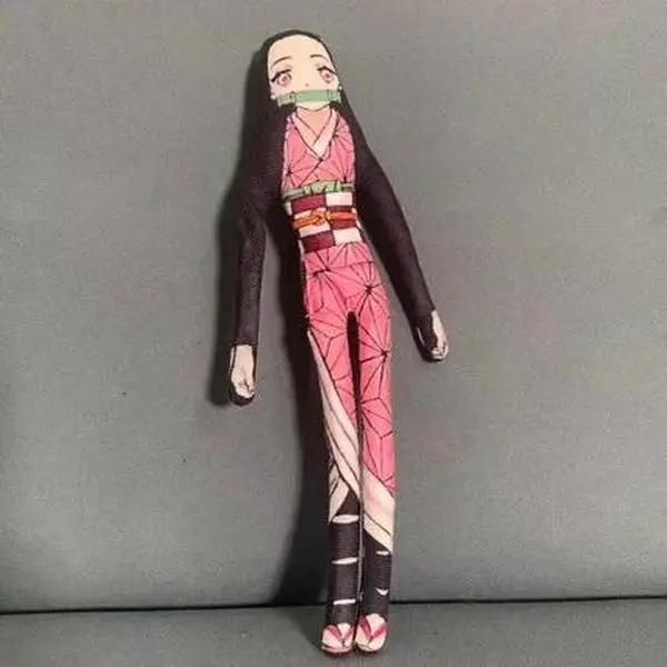 Akaza Poseable Plush Doll Built-in Wire Stuffed Figure Infinite Castle Mugen Train Collectible Toy For Anime Fans