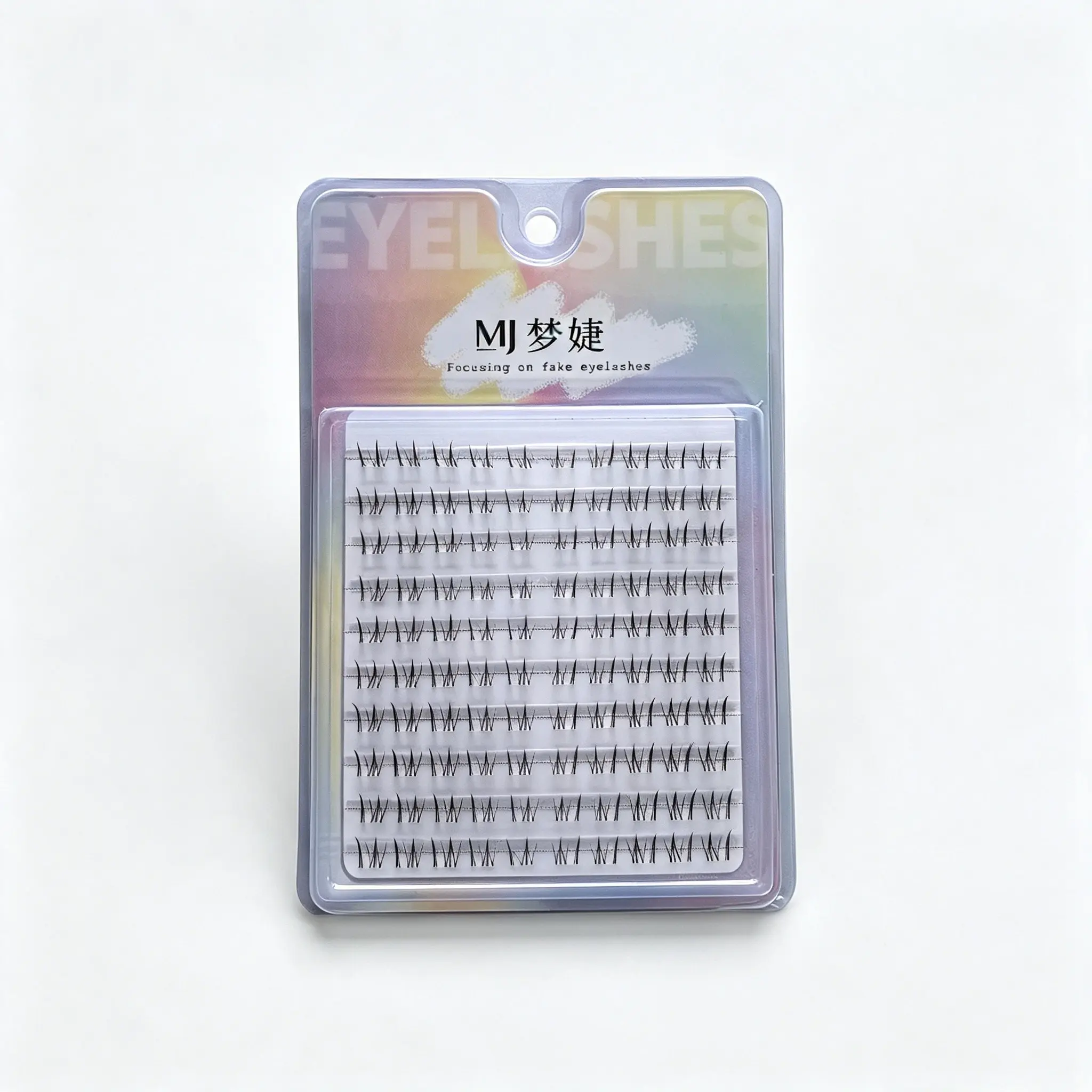 100pcs Bottom Eyelashes, 10 Rows Natural Look Under Lashes, Transparent Invisible Band Individual Lash Clusters, Soft Fluffy False Lashes for Daily Wear, Lightweight, Reusable, Easy DIY Application for Women