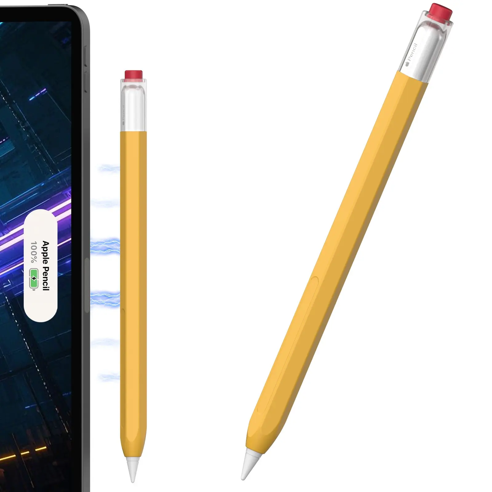 Silicone Case Compatible with Apple Pencil 2nd Generaion&Apple Pencil Pro Cover,Protective Stylus Holder Grip Sleeve Accessories