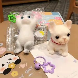 7pcs Combo Set (cat + Puppy +2 Bells +2 Animal Stickers +1 Cardboard) Taba Squeeze Toy Kawaii Cute Soft Glutinous Decompression Toy Set, Taba Soft Pop Toy Birthday Gift for Girls And Boys, Party Gift| Easter Egg Gifts Halloween Christmas Gifts, Party