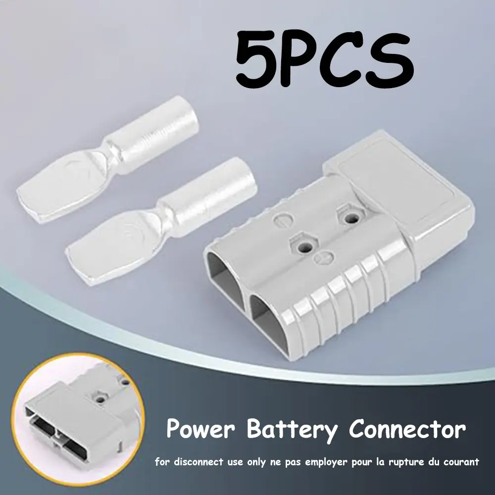 5pcs 50A quick connect terminal connectors, gray connectors, suitable for reliable power connection components in ships, RV equipment, and electric industrial vehicles