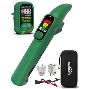 Circuit Breaker Finder Tool Kit GFCI Outlet Tester NCV Detector for 90-135V AC Electrical Circuit Tracer with  LCD Display Adapter Storage Bag