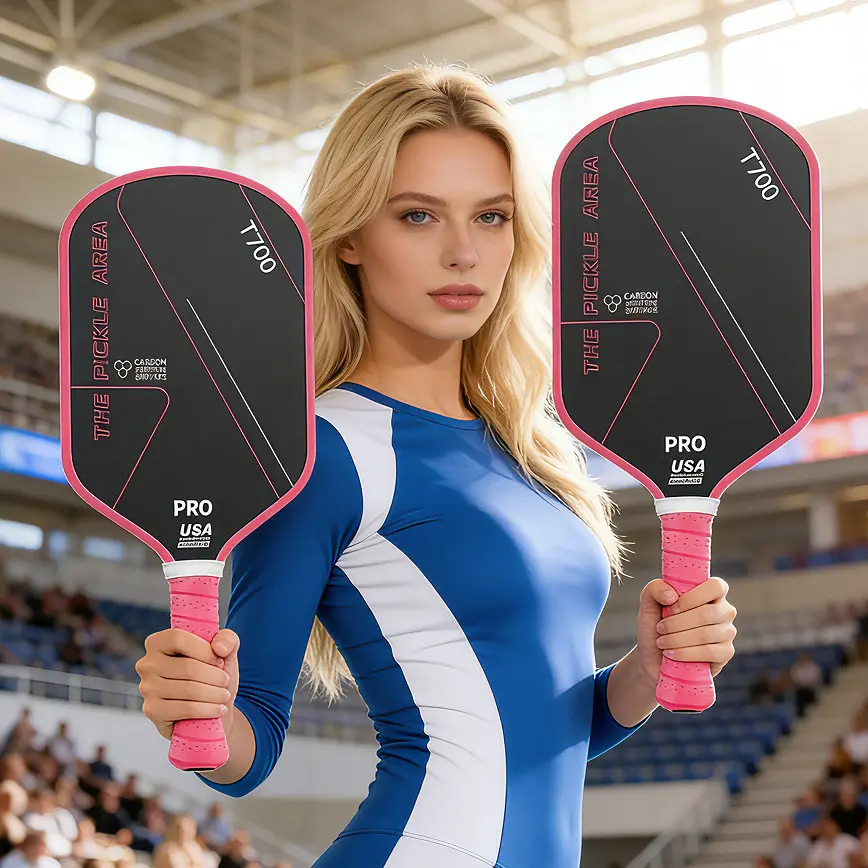 Peak Racket Carbon Fiber T700 Extended Fabric Frosted Racket 16mm Set Padball max spin