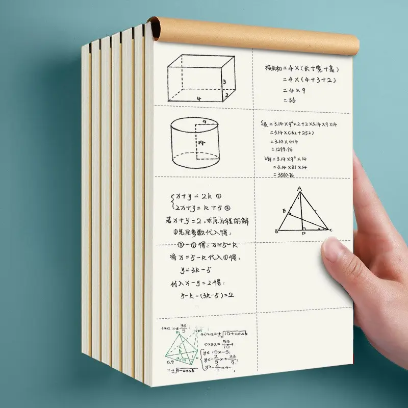 Draft Paper Notebook, Partitioned Draft Paper, Math Calculation Draft Book, Drawing Draft Pad, Thickened Draft Notebook