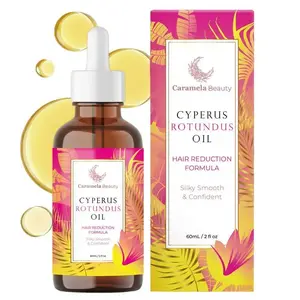 Cyperus Rotundus Hair Removal Oil 60ml/2oz -Natural Hair Reduction Body Oil, Moisturizing &Nourishing Skin Care, Silky Smooth-Looking Skin for AllSkin Types