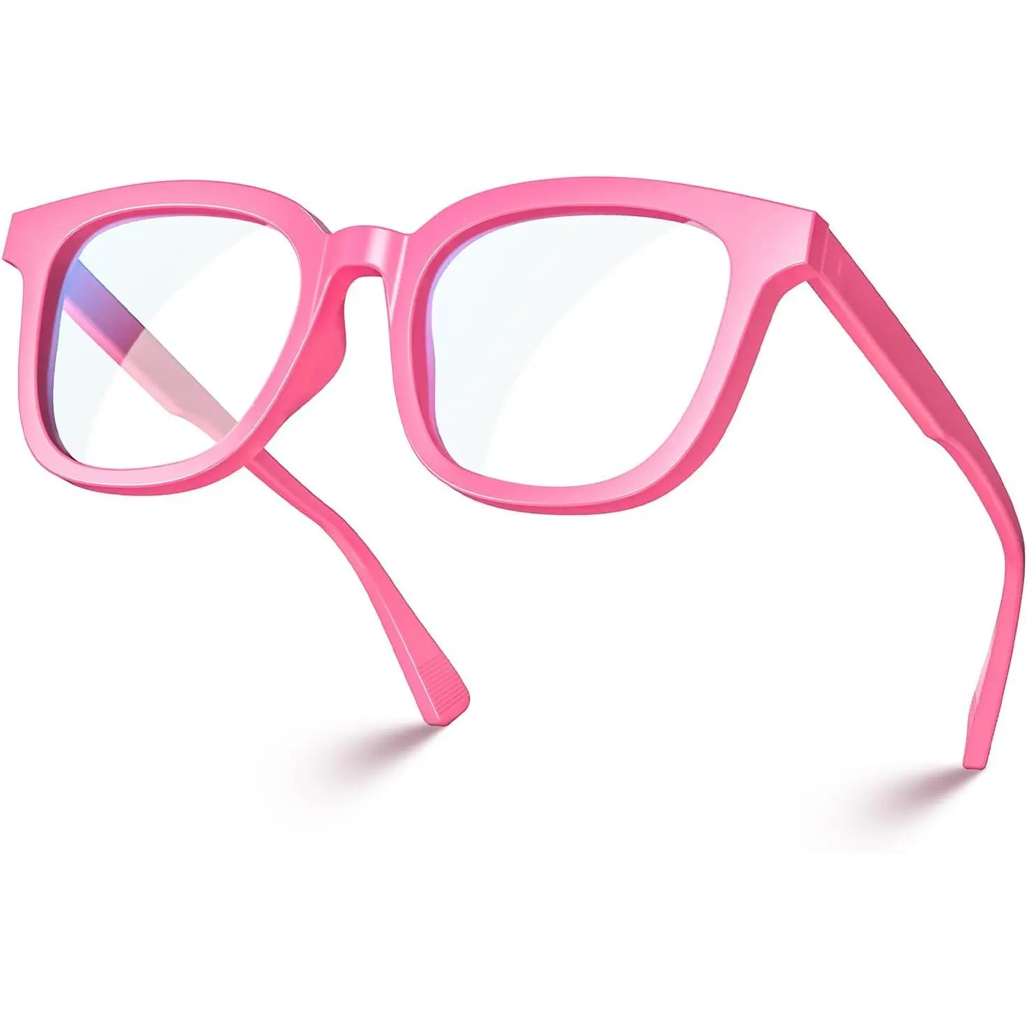 Square TR90 Lightweight Anti Glare UV400 Gaming  Glasses | 99% Digital Screen Filter Non-Prescription Clear Lens  Frame Trendy Fashion Blue Light Blocking Women Men NOE