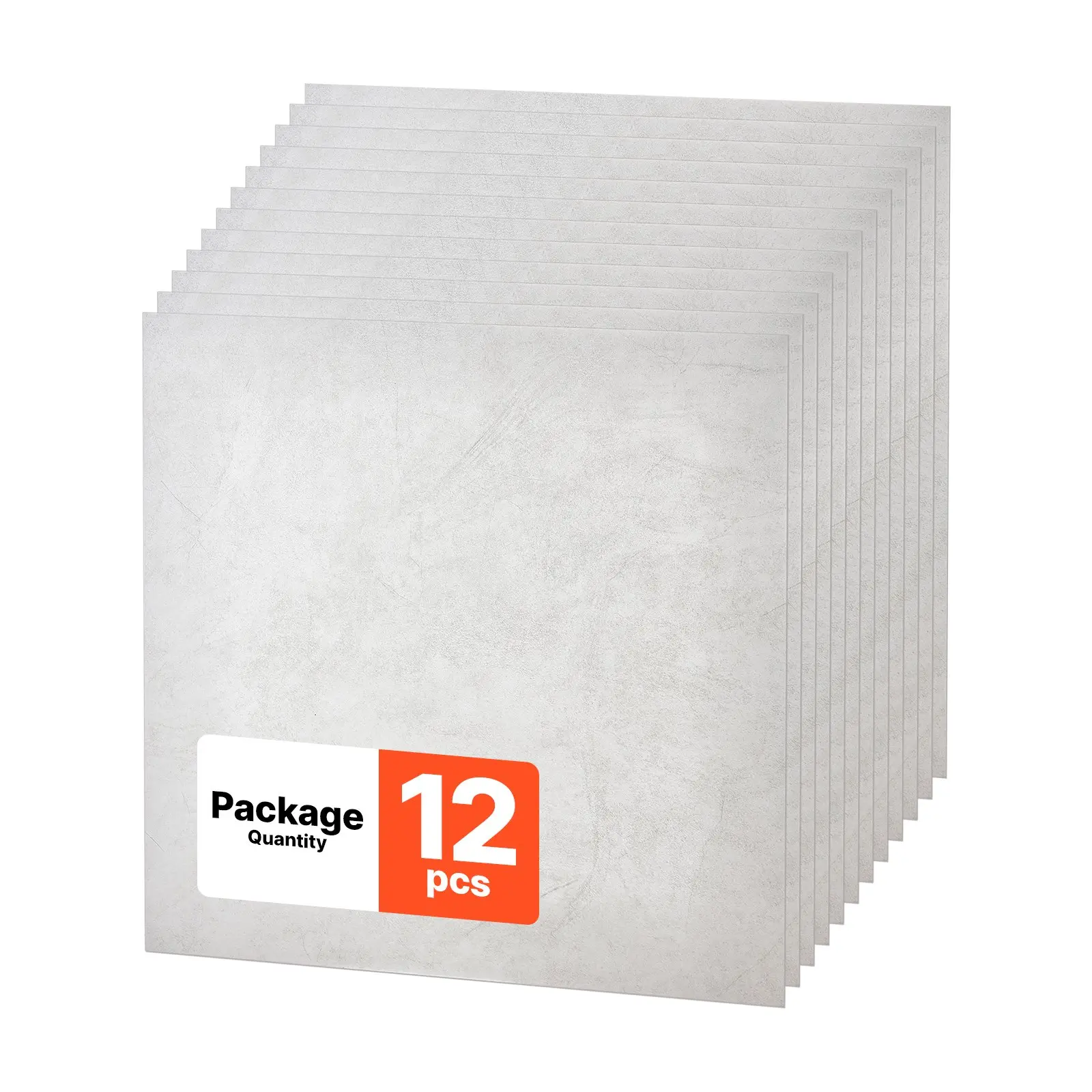 VEVOR 12-Pack 24x24 in PVC Square Ceiling Tiles, Drop Ceiling Panels White Marble PVC Foam Board, Grid-Fit, Water-Resistant, Flexible Cut, Easy-to-Clean, Modern Finish for Home & Office Indoor Decor