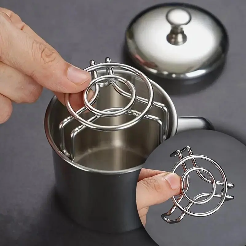 2 inch stainless steel steam rack mini steam rack electric rice cooker Mantou steamed bun rack used for cooking and heating