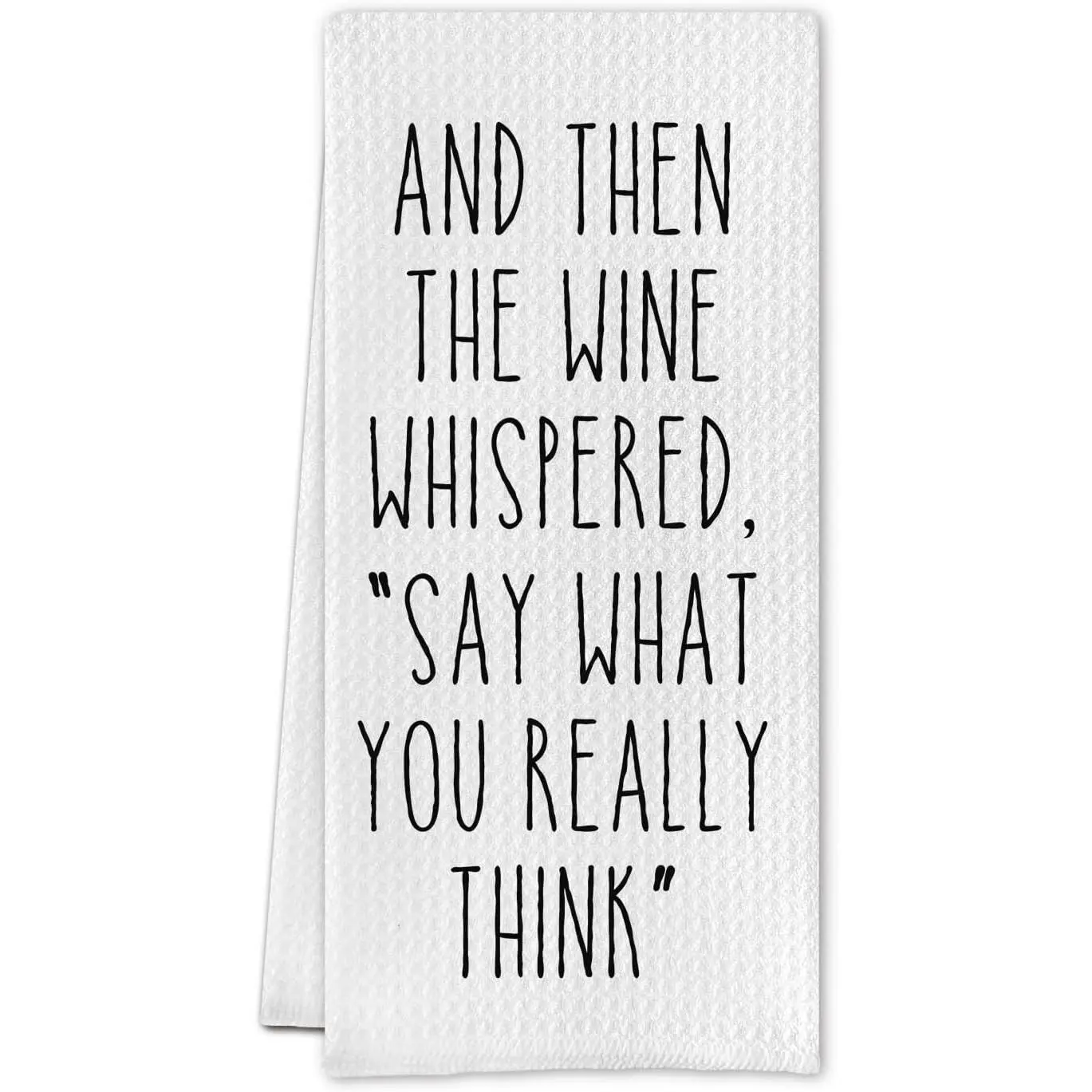 Lovers Dish Towel - Funny Decorative Waffle Weave Kitchen Towels,  Hand Towel for Women, Housewarming ,16 X 24