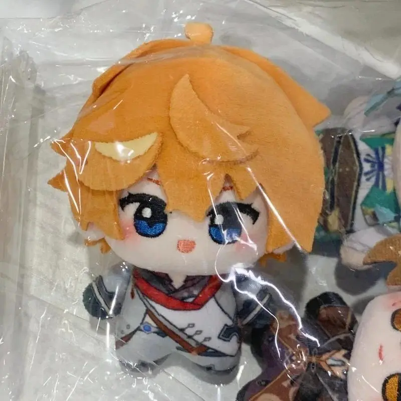 New Cute Genshin Impact Tartaglia Childe Plush Doll 10cm Cute Cotton Doll Soft Stuffed Game Figure Fans Collection Pendant Gift