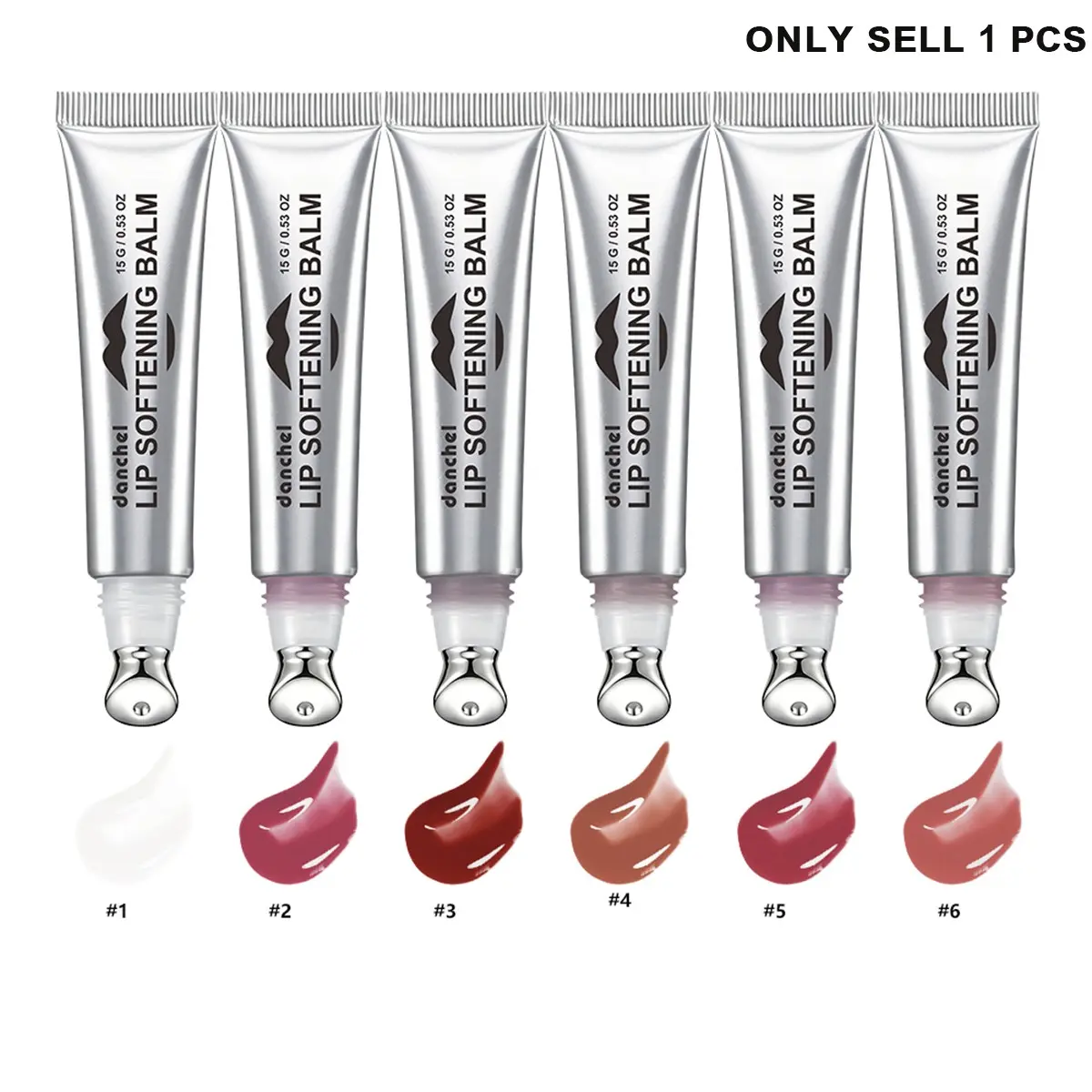 Single Pack 6 Colors Lip Plumping Balm, Moisturizing Full Lips, Sexy Plump Lip Shape, Long-Lasting Hydrating Formula, Perfect for Daily Use, Lipgloss