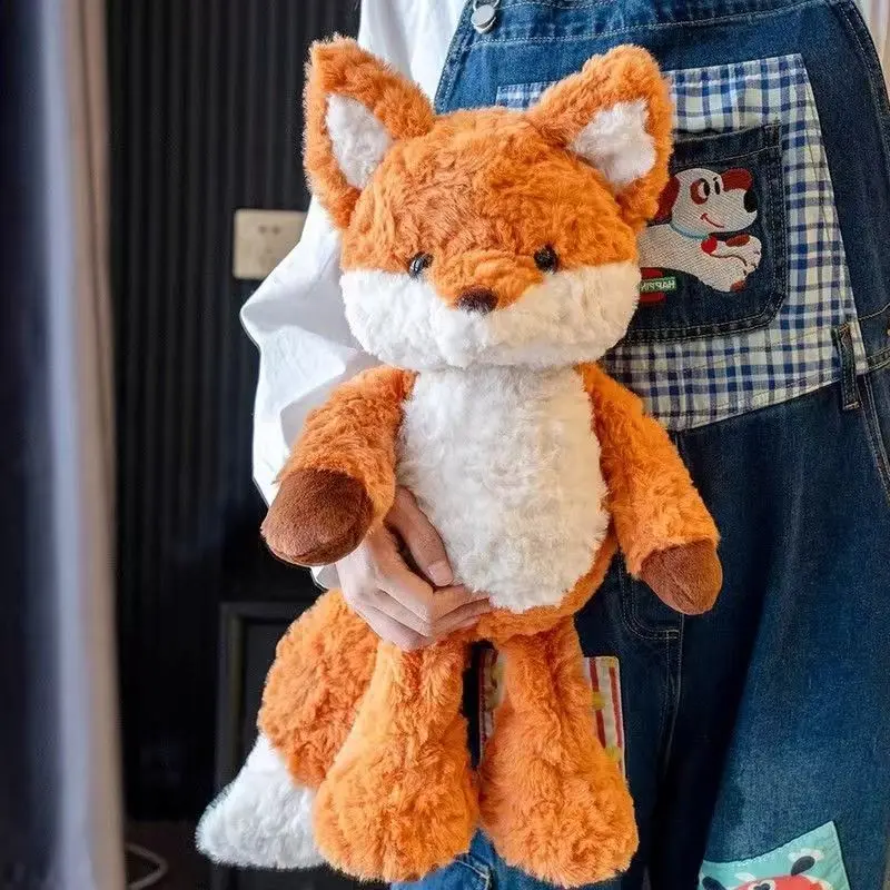 50cm Trendy Fox Doll Birthday Gift, Plush Toy Running Fox, Cute Stuffed Animal, Perfect Present for Kids, Soft and Fun Fox Puppet