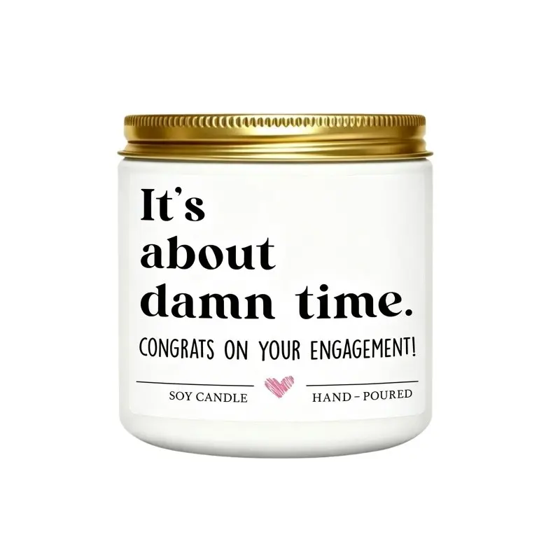 Engagement Gifts for Couples, Engagement Gifts for Women, Her, Couples Newly Engaged, Bride to Be, Engagements Party Decorations Gift, Fiance Gift for Women, Just Engaged Lavender Scented Floral Candle Aroma