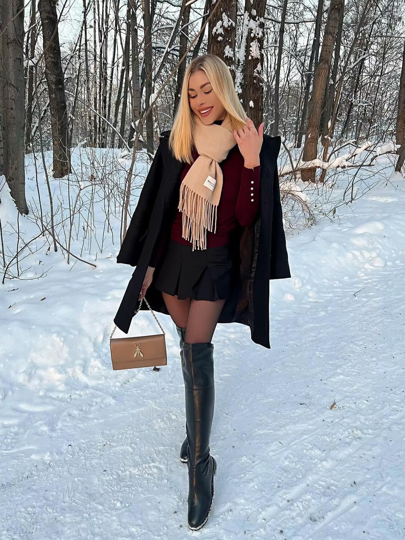 Women's High Waist Solid Woven Preppy Fashion Pleated Skorts, Minimalist Basic Lady Skirt, Fashion Womenswear, Casual Shorts for Daily Outdoor Wear, Women Bottoms for Summer Spring Fall, Shorts for Women