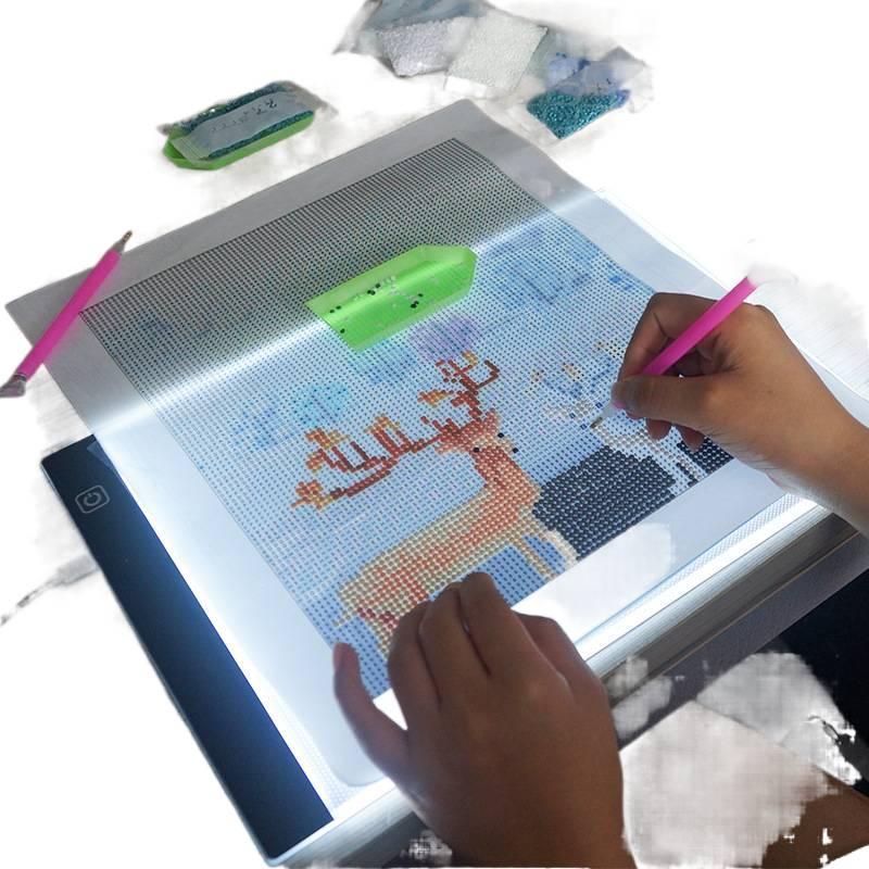 Copy Table LED Tracing Table Children's Handwritten Report Drawing Sketch Translucent Table Drawing Board A3 A4 A5 Three-Level Dimming Copy Table LED Tracing Table Children's Handwritten Report Drawing Sketch Translucent Table Drawing Board A3 A4 A5 Three-Level Dimming