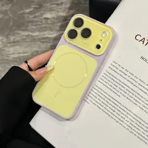 Fashion Dual Tone Acrylic Phone Case, Magsafe Magnetic, Lens Film Included, Scratch-Resistant, Dirt-Proof, Durable, for iPhone 17 Pro Max, 16 Pro, 15, 14, 13, 12