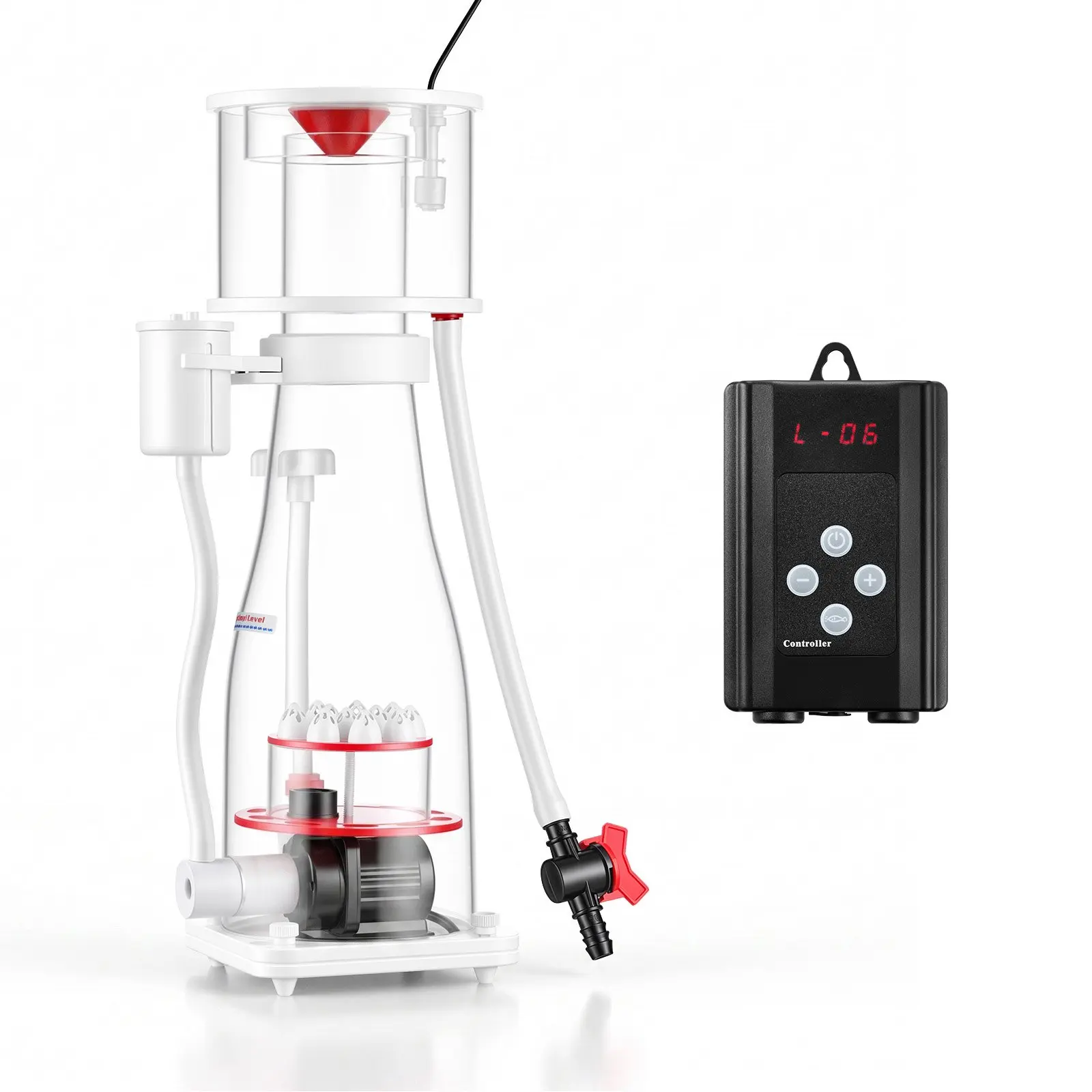 【DealsForYouDays】VEVOR Plastic-Acrylic In-Sump Protein Skimmer with DC Pinwheel Pump, Adjustable Control, Fine Bubbles for 106-185 Gal Large Saltwater Aquariums & Reef Tanks to Remove Organic Waste