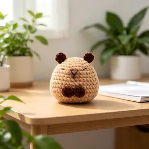 Handmade Crochet Capybara Keychain Accessory 1/2/3 Pcs  Cute Bag Charm, Desk Decor & DIY Accessory | Must Have For Crafters & Capybara Lovers ✨