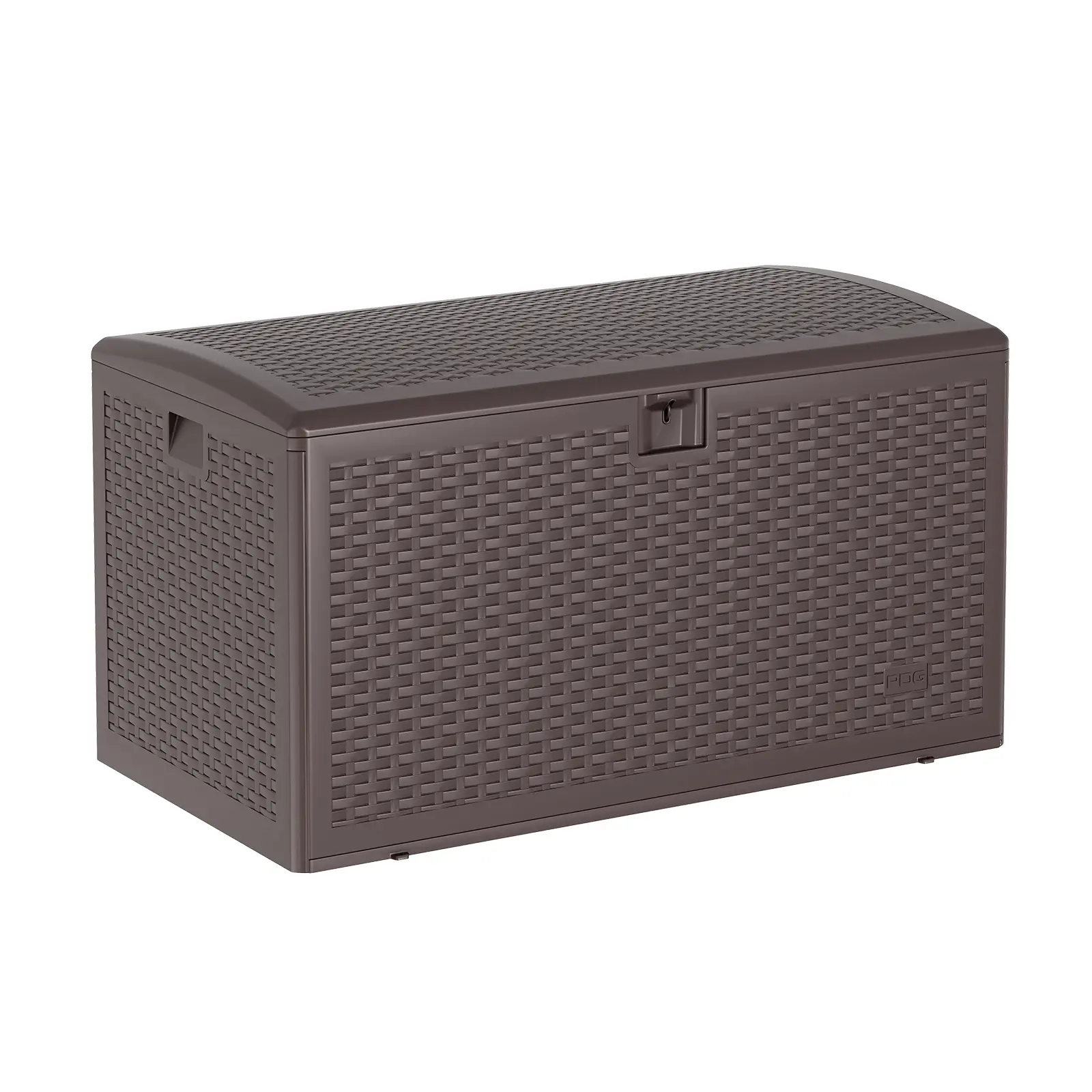 120-Gallon Outdoor Storage Deck Box, Weatherproof Resin Patio Storage Container with Lockable Lid & Gas Spring for Cushions, Tools, Pool Floats & Outdoor Toys