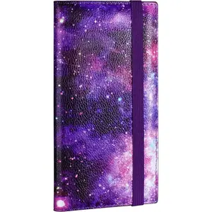 Zreal Checkbook Cover for Men & Women, Premium Vegan Leather Checkbook Holder for Top & Side Tear Duplicate Checks with RFID Blocking (Starry)