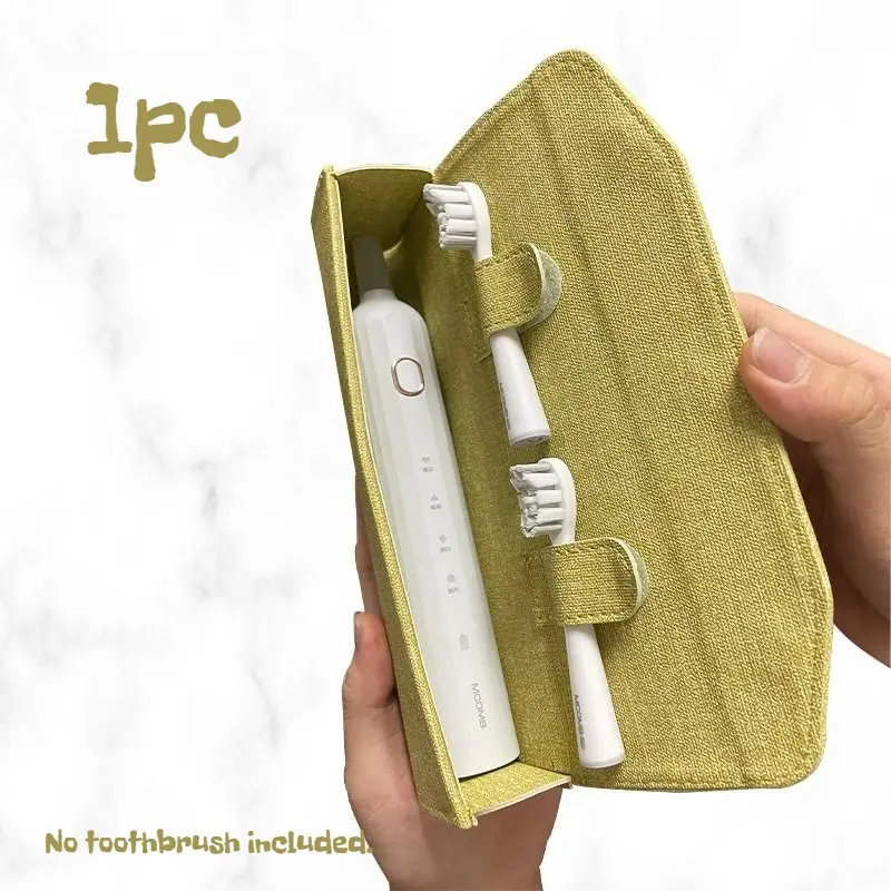 1pc Portable Electric Toothbrush Storage Box, Travel Dustproof Protective Case, Couple Makeup Brush Organizer, Multifunctional Travel Storage Box for Daily Outdoor Use, Toothbrush Protector