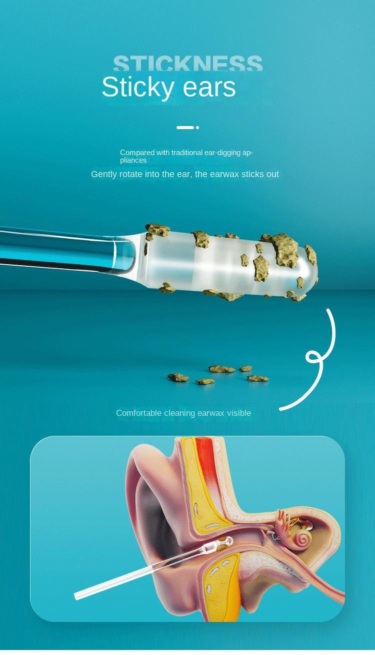 Ear Cleaning Tool Stick Earwax Remover Sticks Ear Pick
