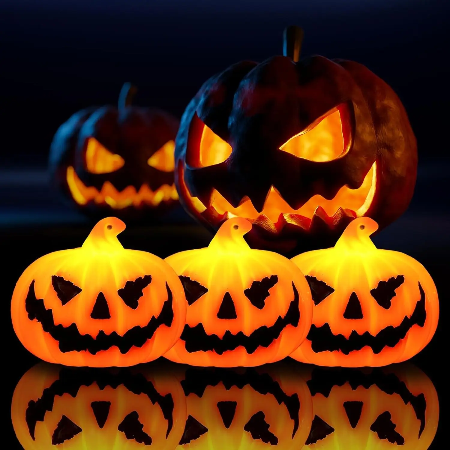 Halloween Pumpkin Lantern LED Night Light, Light Up Lantern, Fun Decor for Parties, Small Atmospheric Lighting, Perfect for Malls & Bars