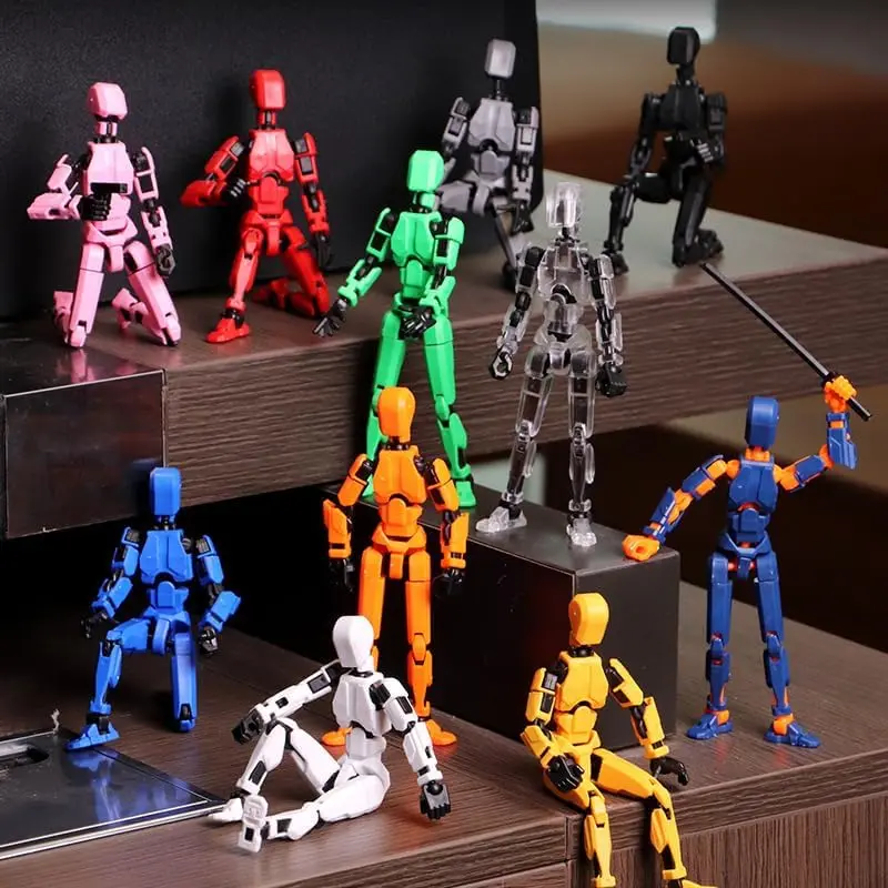 3D Titan 13 Action -Assembly Completed Figure,Dummy Robot 13 Action Figures Set,3D Printed Multi-Jointed Action Figures,Nova 13 Action Figure for Collectors Desktop Decorations