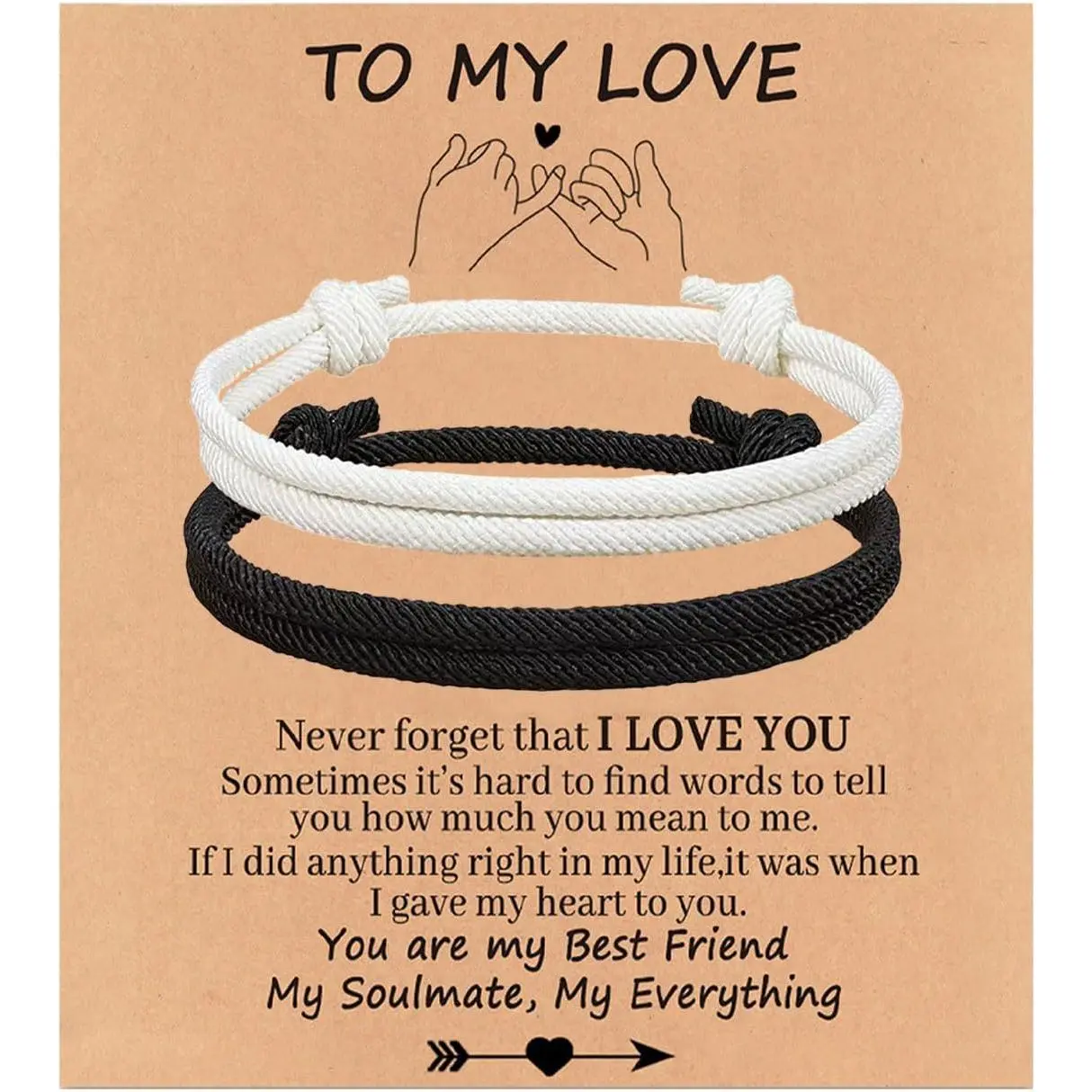 Matching Bracelets for Couples, Modern Braided Rope Unisex Pair, Adjustable Lightweight Anniversary Gift for Him and Her