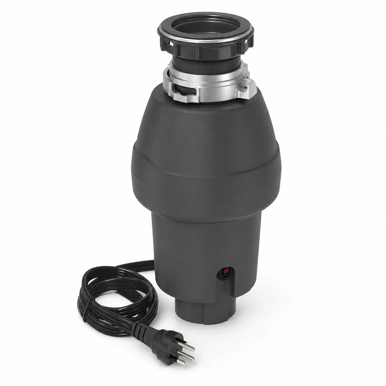 Ultra-Quiet 1/2 HP Garbage Disposal for Coffee Machine Cleaning – Stainless Steel, 4-Stage Grinding, 3500RPM, Air Switch Included, Continuous Feed, Compact Under-basin Installation, EZ-Mount, FLG basin Seal
