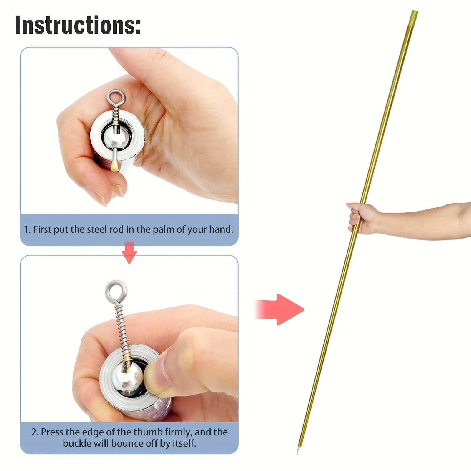 Magic Pocket Staff, Portable 59.06inch Retractable Wand, Stainless Steel, Professional Martial Arts & Magic Prop, Durable Magic Kit Accessory for Adults
