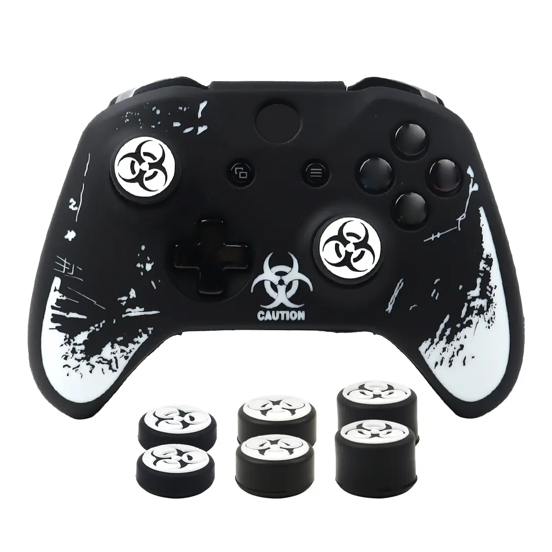 Soft Silicone Protective Case Cover For Xbox One S Controller Skin Gamepad Games Accessories For Xbox One X Control with Joystick Caps Gaming Console Accessories