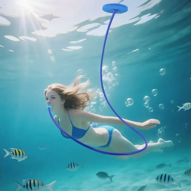 1 Piece Scuba Breathing Hose, Free Diving Equipment, Underwater Air Exchange, Dive Respirator, Swimming Gear, Essential for Snorkeling