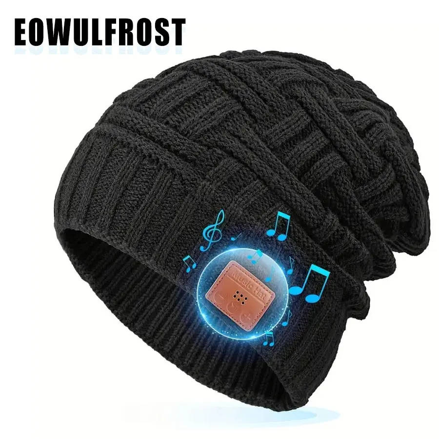 Removable Washable Wireless Headphone Beanie Hat, Creative Wireless Headphone Design Music Hat For Winter Gift