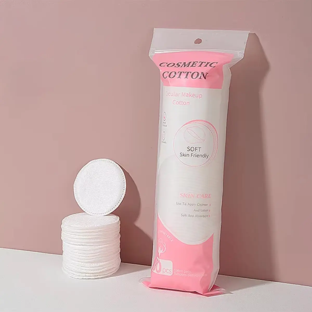 Premium Round Cotton Pads for Face 80/400 Counts, Make Up Remover Pads for Face, Soft Absorbent Hypoallergenic Pads for Makeup Removal, Skincare, Facial Cleansing, Super Soft