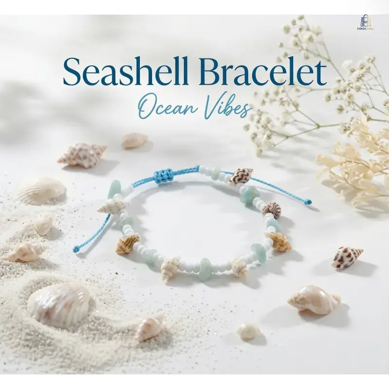 Ocean Style Seashell Anklet, Viral Braided Irregular Chip Stone Rice Bead Foot Bracelet, Adjustable Woven Ankle Jewelry, Unisex Versatile Beaded Anklet for Beach Vacation, Casual Daily Outfit & Summer Boho Styling