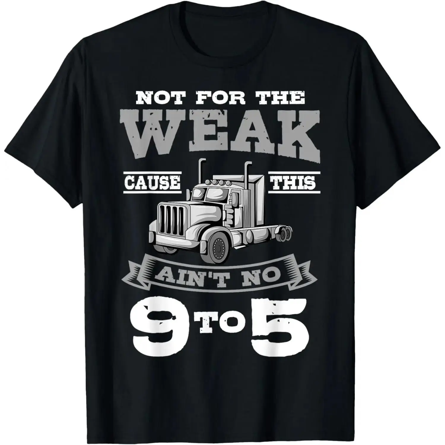 100% Cotton Casual Crew Neck Fashion Graphic Idiosyncratic T-Shirt for LGV Truck Driver & Teamster Vehicle Driving Enthusiasts