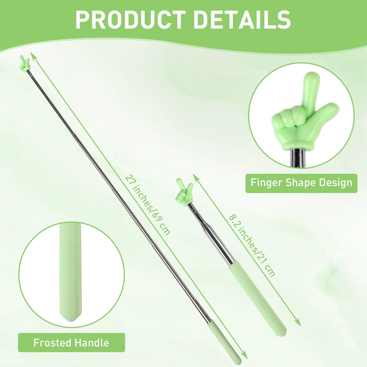 6 count Pointer Finger Stick, Extendable Colorful Finger Pointer Stick, Mini Retractable Teacher Pointer for Presentation, Whiteboard, Blackboard, Classroom Supplies(5 Color) 6 count Pointer Finger Stick, Extendable Colorful Finger Pointer Stick, Mini Retractable Teacher Pointer for Presentation, Whiteboard, Blackboard, Classroom Supplies(5 Color)
