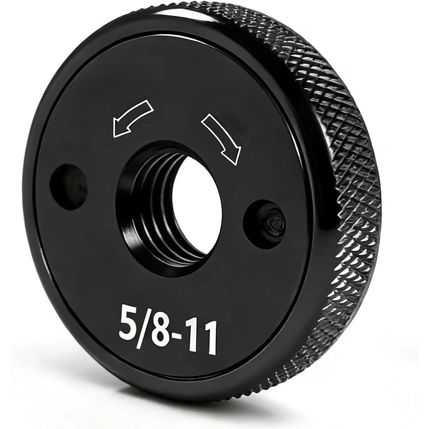 Quick Release Nut  Angle Grinder 4.5" and 5" No Wrench Required, 5/8-11 Self Locking Flange Nuts Metal Lock Grinder Knurled Arbor Nut
