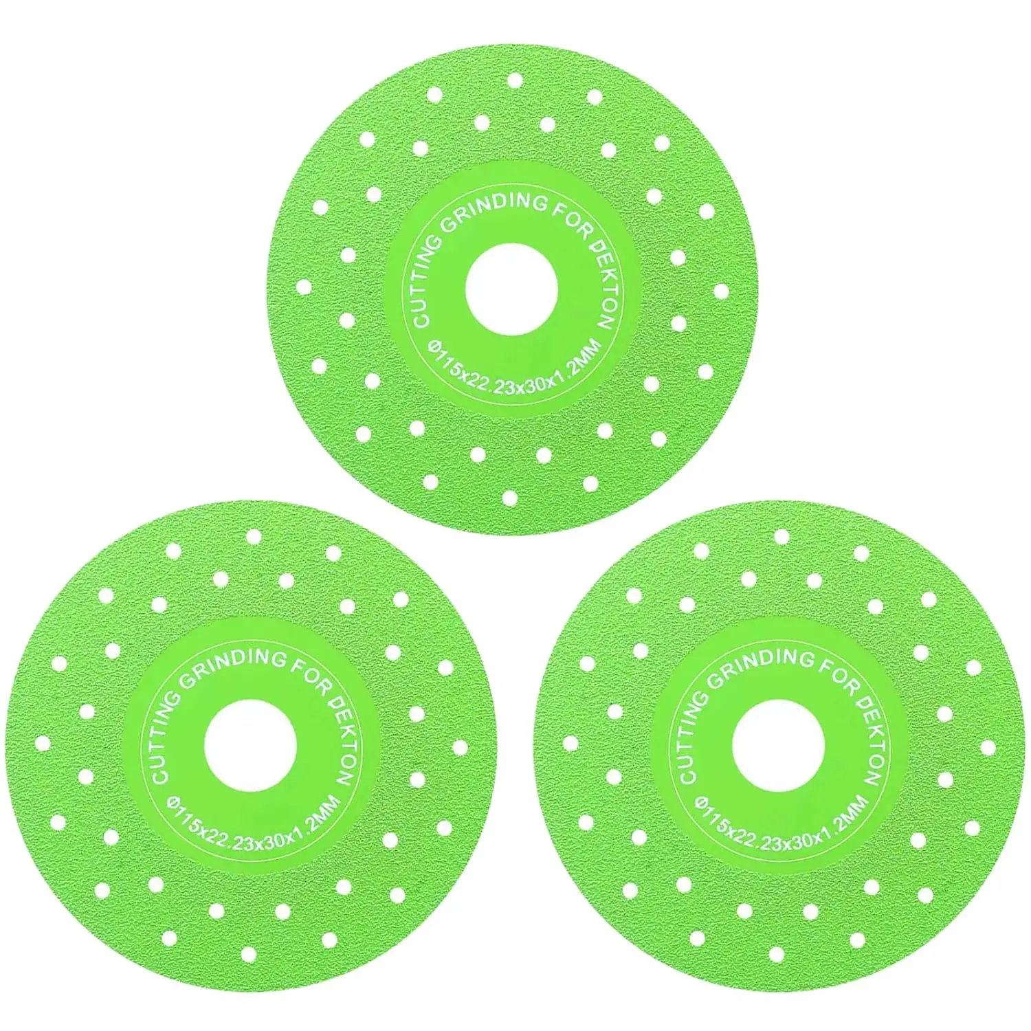 3pcs 4.Porous Rock Grinding Discs (for Angle Grinders) Cutting Discs, Marble Tile Cutting Discs
