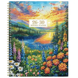 2026-2030 Monthly Planner/Calendar - January 2026 to December 2030, 5-Year Monthly Planner, Colorful Flower Sea Themed Cover Design Notebook, Yearly Calendar Planning, Monthly Tabs, 60-Month Calendar, 5.5 x 8.3 inches, Thick Paper, Elastic Cover, Durable