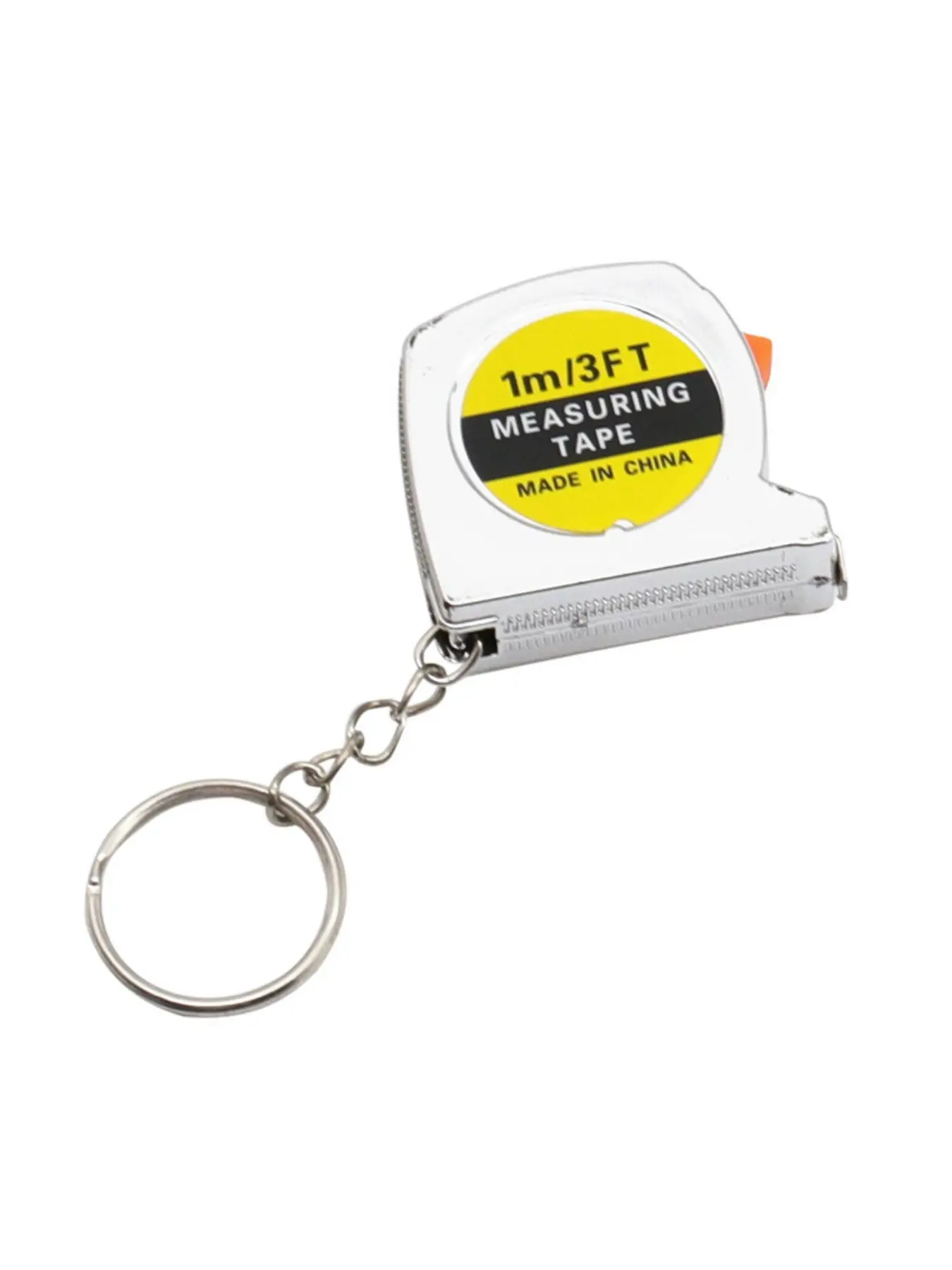 Mini 1 Meter Lightweight Keychain Steel Tape Measure, Electroplated Portable Dual Scale, Small Measurement Tool for 3D, All Seasons Casual Use