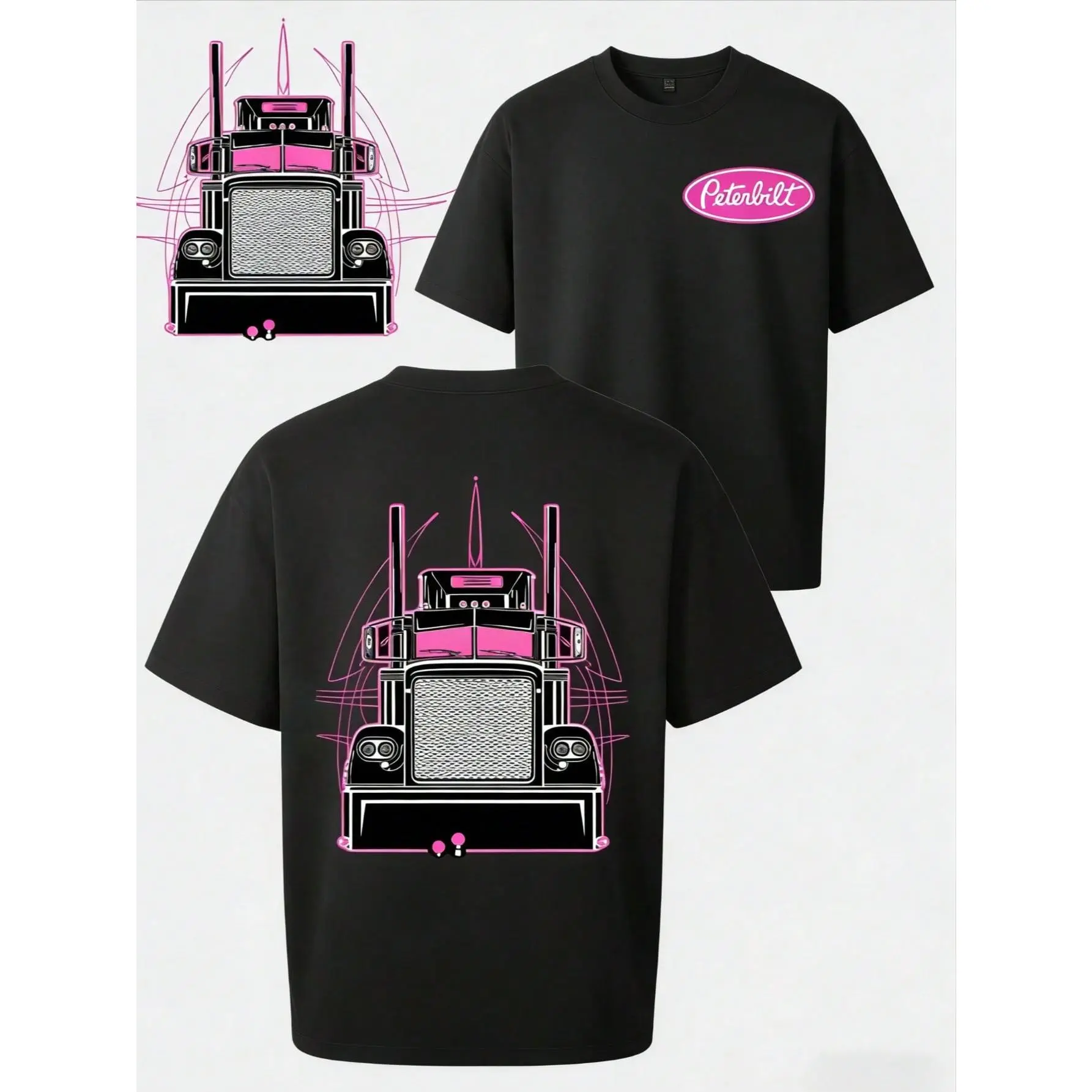 Peterbilt Truck T-Shirt – Bold Semi-Truck Graphic Tee For Truckers & Lovers, Classic Big Rig Logo Shirt, Perfect Gift For Peterbilt Enthusiasts