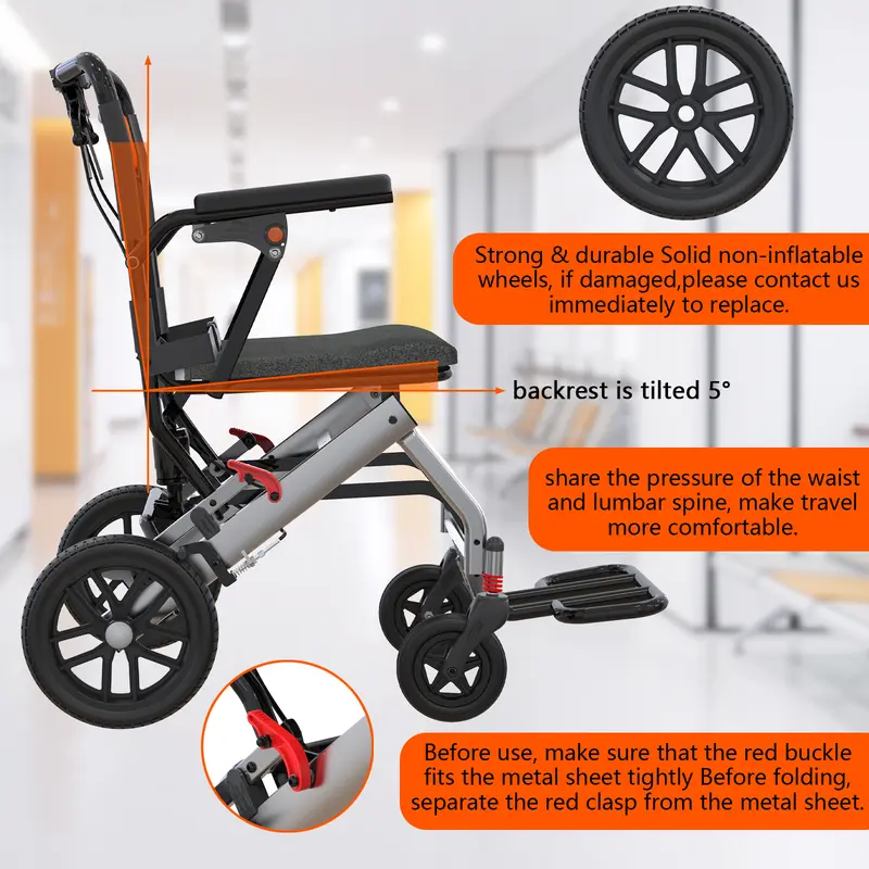 LiteRide wheelchair aluminum frame and wheel detail