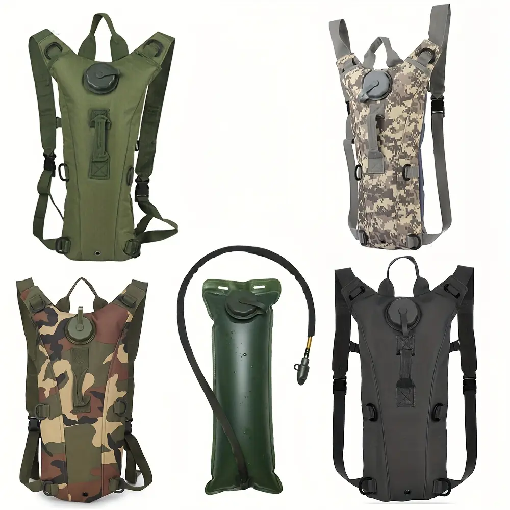 Hydration Pack Hiking Water Backpack with 3L Water Bladder, Adjustable Water Storage Reservoir Bag Men Women Running Vest for Hiking Running Cycling Climbing Camping