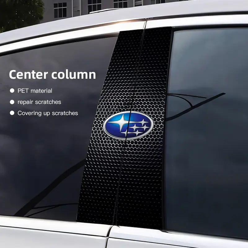 Car Stickers B-Pillar Center Column Decoration Cover Decals Auto Accessorie For Subaru Crosstrek Forester Outback Impreza BRZ WRX Ascent REX Solterra Levorg XV Legacy Exiga Tribeca Car Accessories Vehicle Decor Stickers For Cars