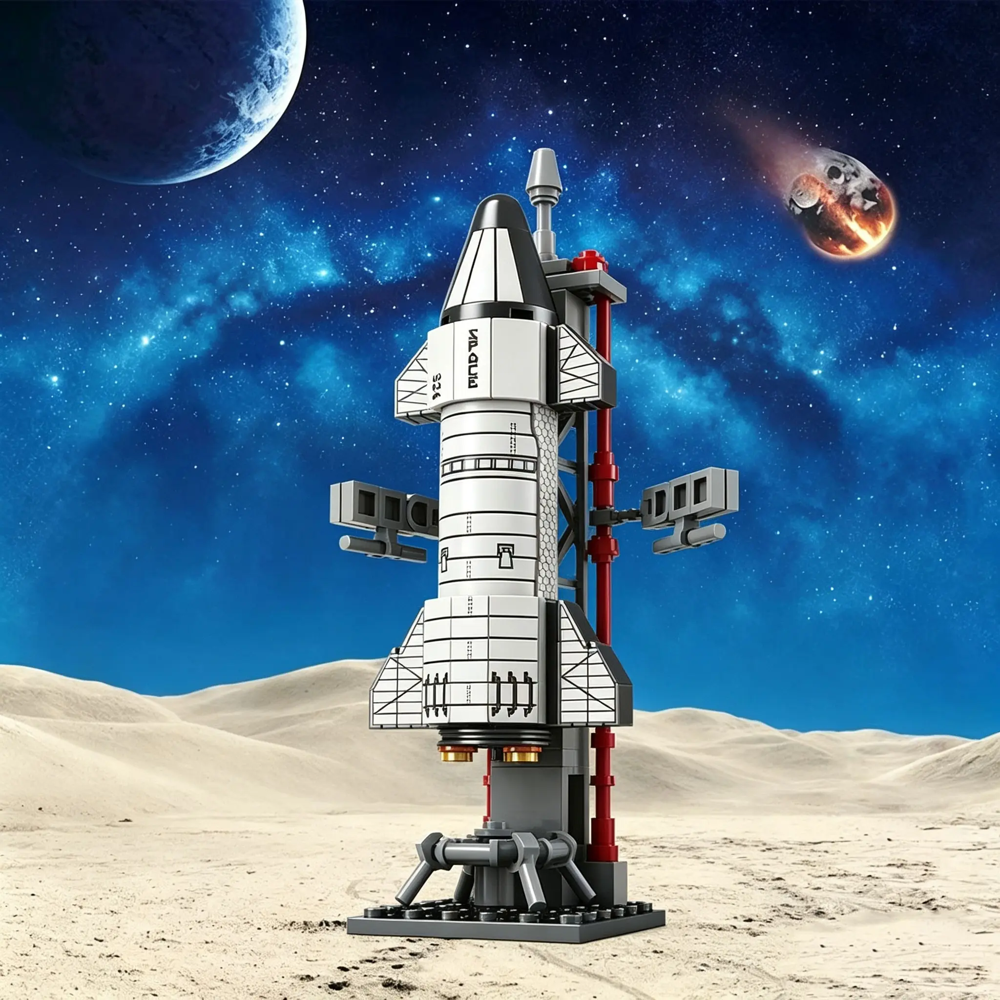 Space Station Rocket Building Blocks Sets, Educational Toy for Kids, Perfect Gift for Boys and Girls, Fun and Engaging Playset
