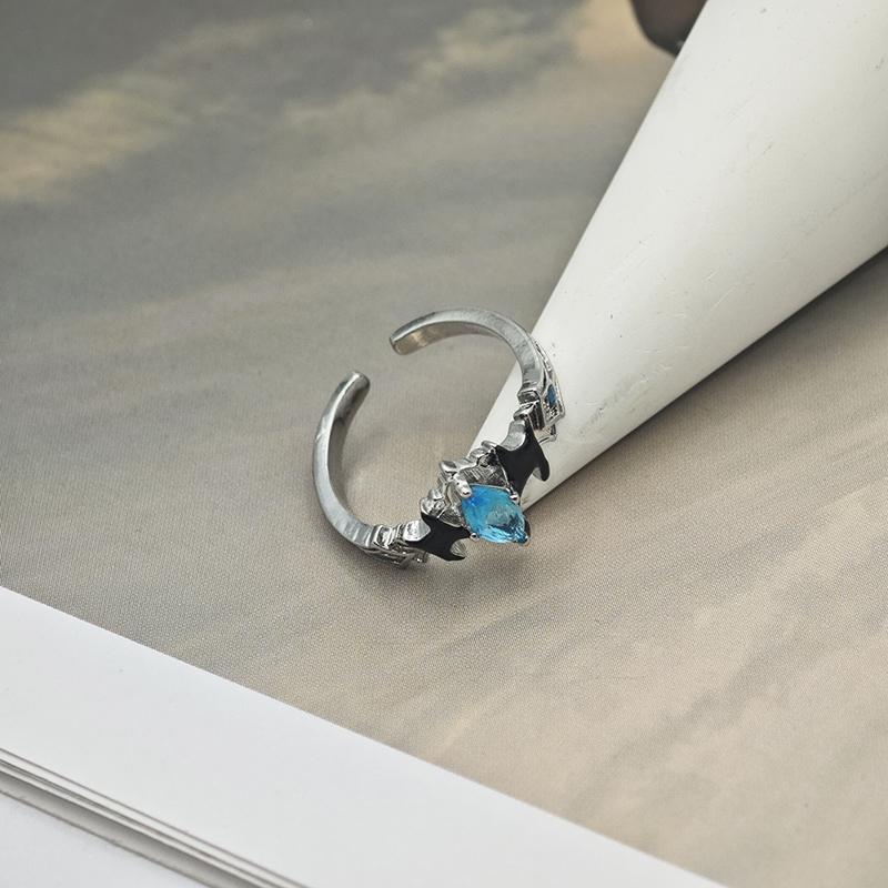 Game Genshin Impact The Doctor II Dottore Cosplay Ring Alloy Adult Unisex Adjustable Opening Rings Jewelry Accessories Gift